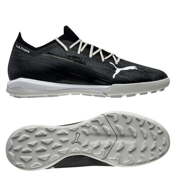 Giày đá bóng Puma Ultra 1.2 Pro Cage TF đen xám xanh lá, tối ưu tốc độ cho sân cỏ nhân tạo