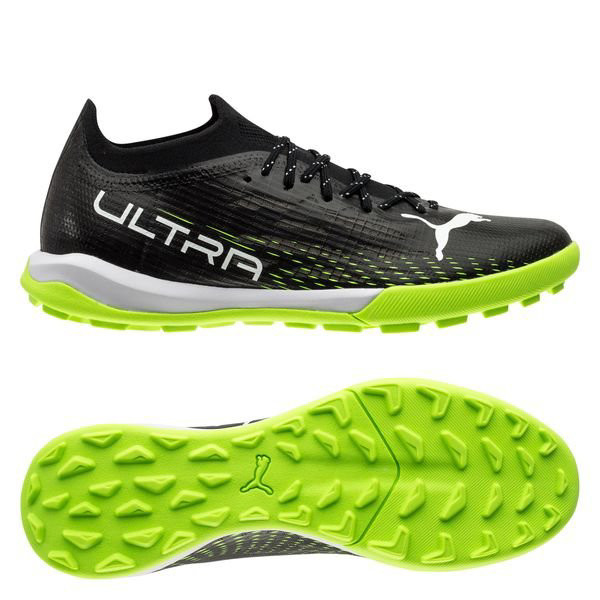 Giày đá bóng Puma Ultra 1.3 Pro Cage TT Under The Lights đen xanh lá, thế hệ mới của dòng Ultra