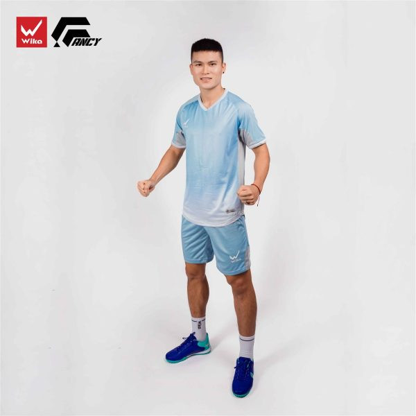 Giày đá bóng thuần Việt Wika Fancy màu navy