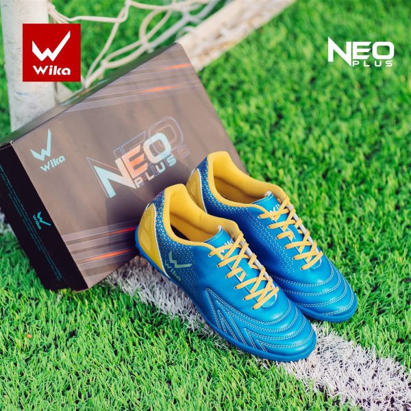 Giày đá bóng thuần Việt Wika NEO Plus xanh dương