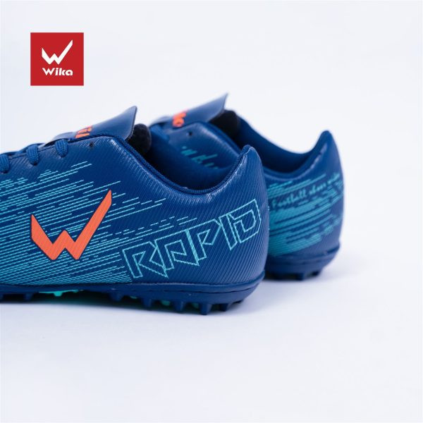Giày đá bóng thuần Việt Wika Rapid màu navy