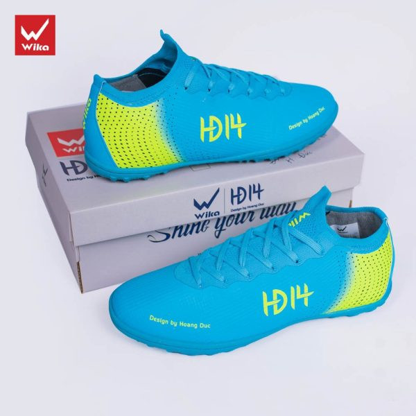 Giày đá bóng Wika HĐ14 Hoàng Đức xanh ngọc