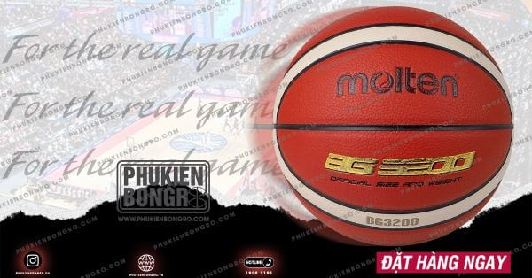 Hình ảnh chi tiết về quả bóng rổ Molten BG3200 size 5