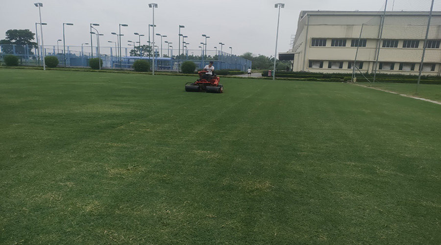 Hình ảnh sân bóng đá cỏ tự nhiên tại Công ty Honda ở Vĩnh Phúc
