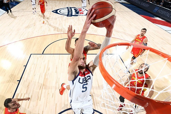 Hình ảnh sân bóng rổ NBA và NCAA với các kích thước cụ thể