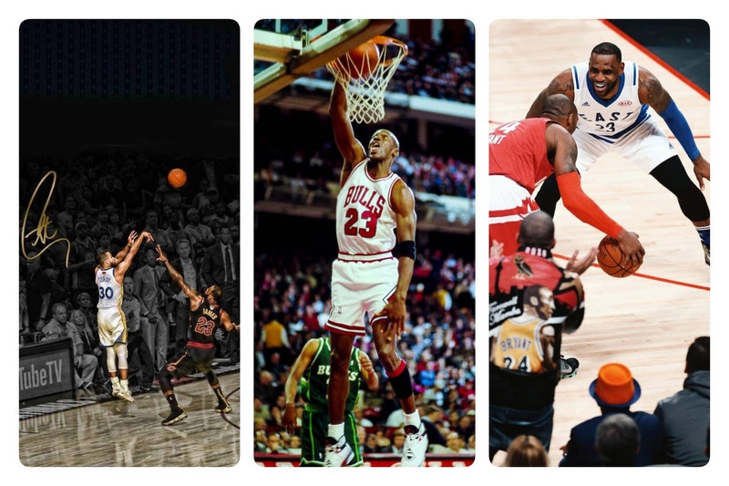 Hình nền bóng rổ với Kobe Bryant trong khoảnh khắc tập trung trên sân đấu