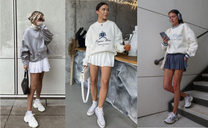 Giày thể thao trắng sẽ làm tổng thể hoàn hảo cho một outfit “triệu like” trên Instagram