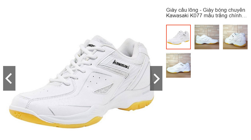 Kawasaki K077, giày thể thao đánh bóng chuyền nam với đế kép chống trượt