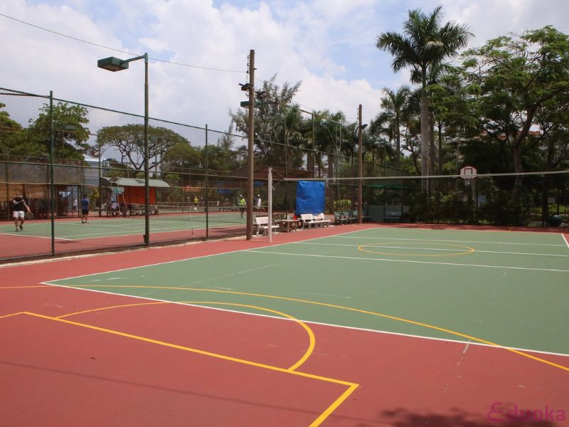 Khung cảnh tập luyện thể thao tại CLB TDTT Bàu Cát, phục vụ đa dạng môn thể thao như bóng chuyền