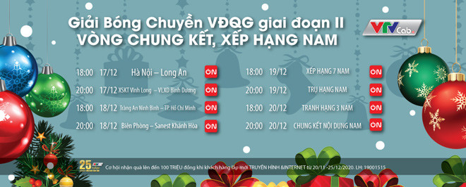 Khung cảnh thi đấu bóng chuyền nam VĐQG 2020 được tường thuật trực tiếp trên VTVcab