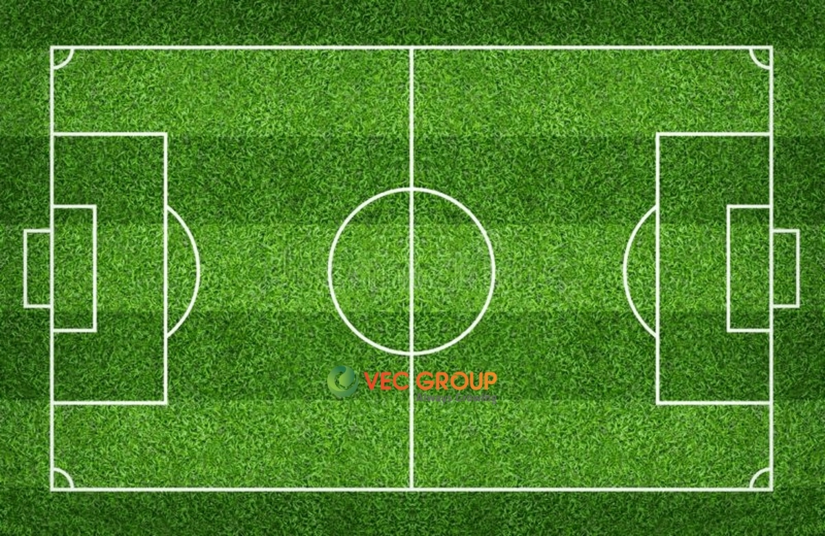 Sơ đồ chi tiết kích thước chuẩn sân bóng đá 11 người theo quy định của FIFA