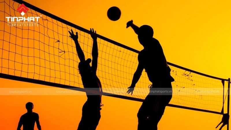 Kích thước sân bóng chuyền hơi và lưới thi đấu