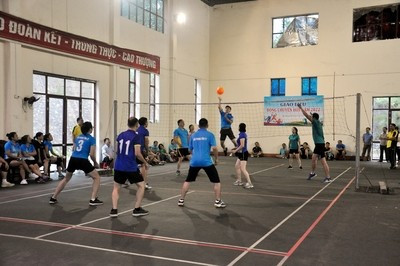 Kích thước sân bóng chuyền hơi