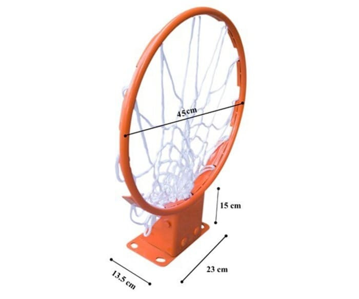 Kích thước vành rổ bóng rổ tiêu chuẩn