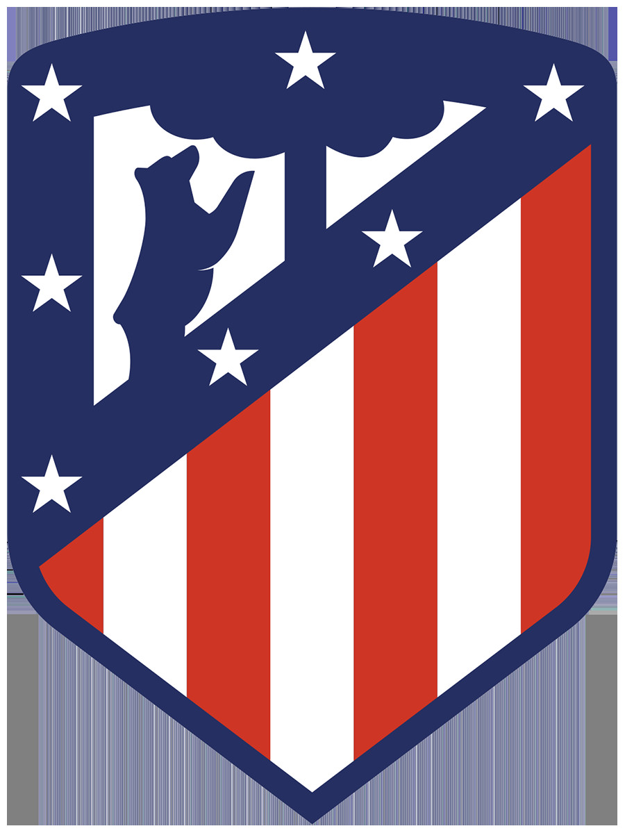 Logo Atletico Madrid - hình ảnh gấu và cây dâu tây, đại diện cho thủ đô Madrid và bản sắc CLB.
