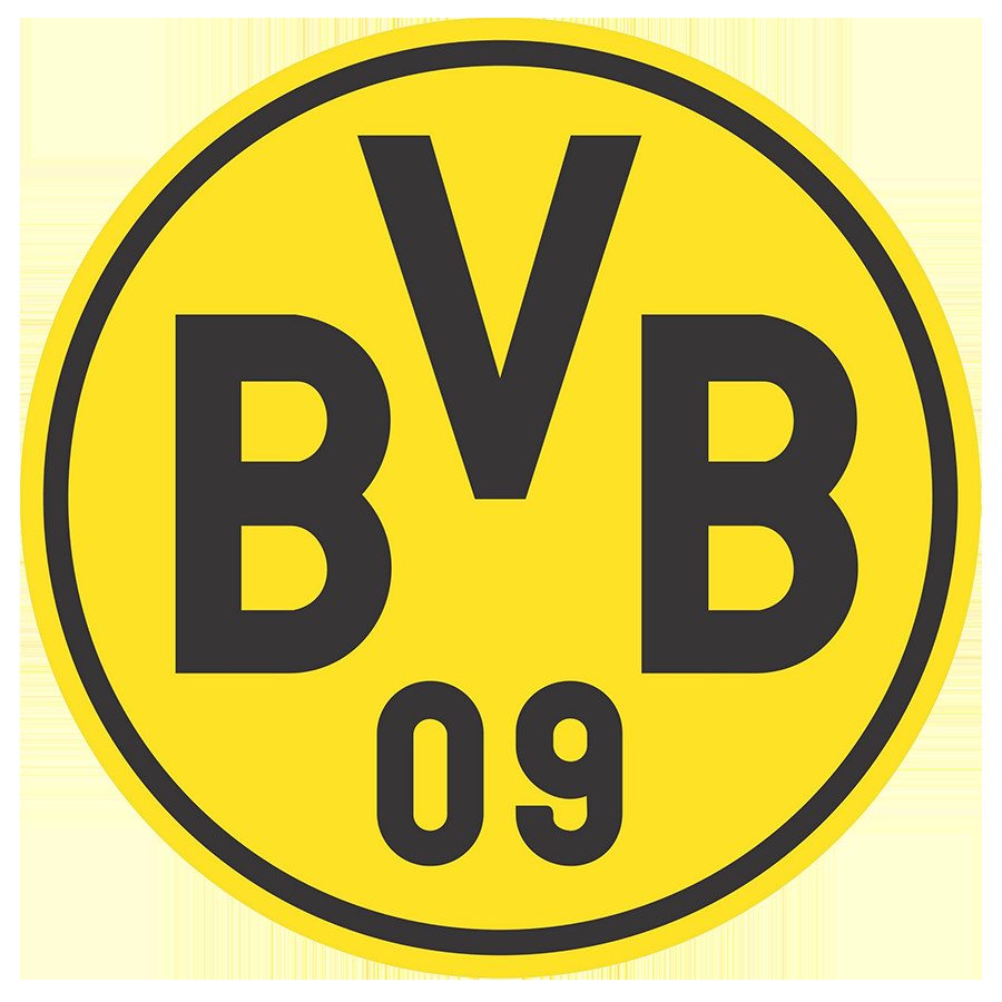 Logo Borussia Dortmund - vòng tròn vàng đen và chữ &quot;BVB&quot;, biểu tượng của tinh thần nhiệt huyết.