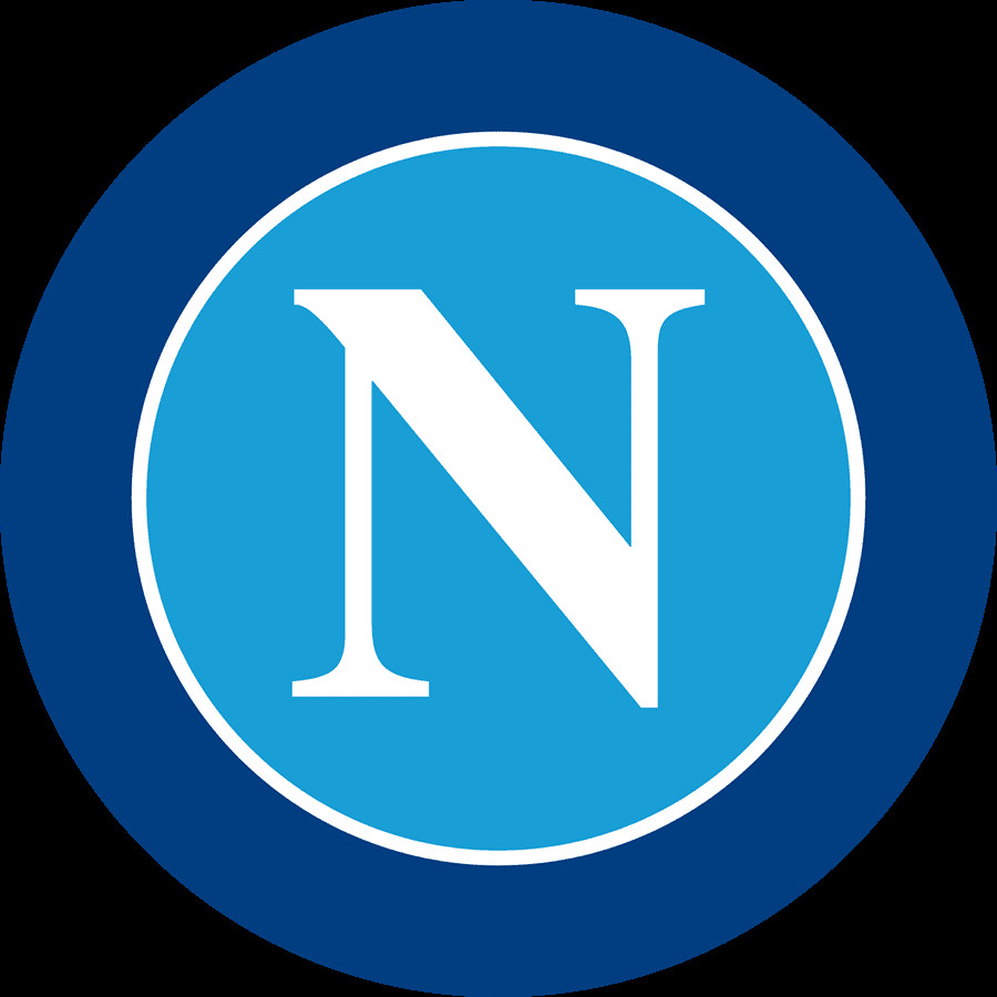 Logo Napoli - chữ N đơn giản nhưng đầy phong cách, gắn liền với thành phố Naples và Diego Maradona.