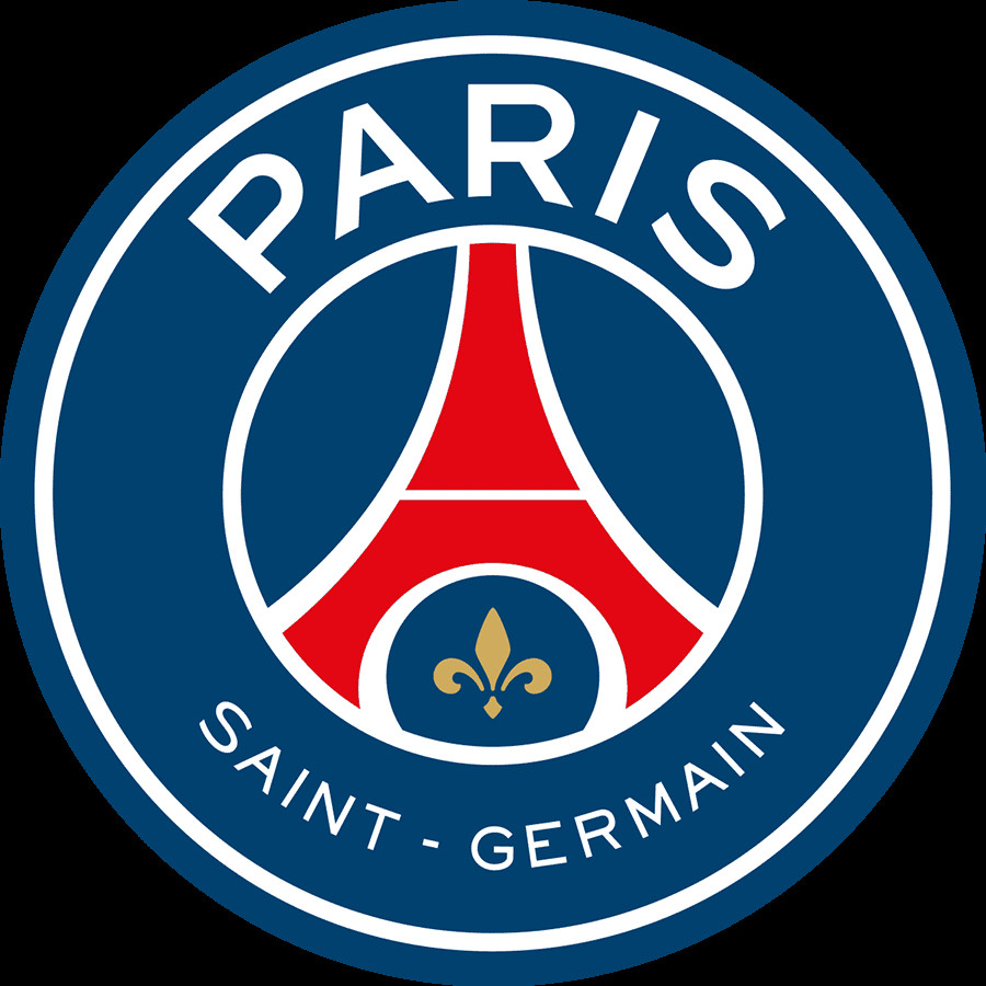 Logo PSG - tháp Eiffel và hoa bách hợp, biểu tượng của Paris và sự vươn tầm thế giới.