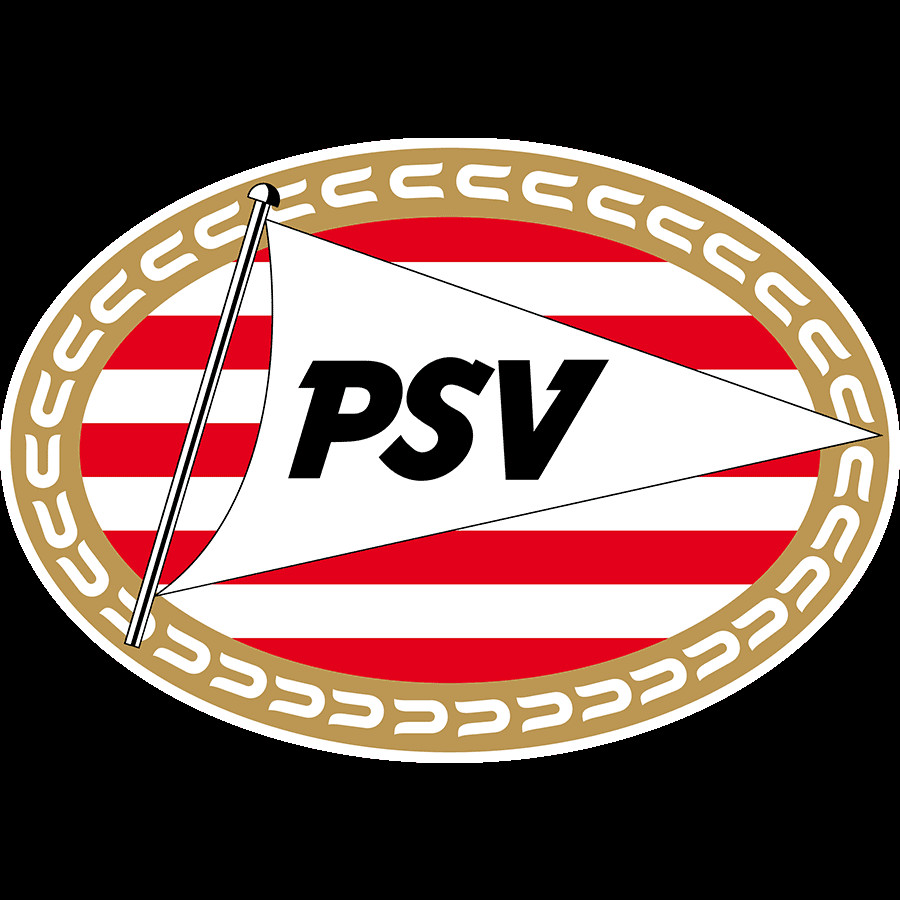 Logo PSV Eindhoven - vòng tròn màu đỏ trắng và các chữ cái viết tắt, thể hiện sự đoàn kết và sức mạnh.