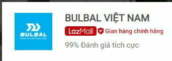 Logo sàn thương mại điện tử Lazada của Bulbal Việt Nam