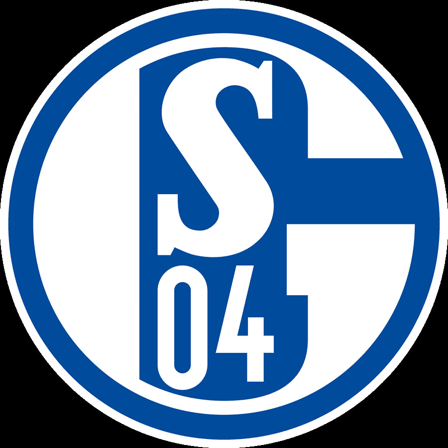Logo Schalke 04 - chữ &quot;S04&quot; cách điệu và màu xanh cobalt, đại diện cho truyền thống và sự kiên cường.
