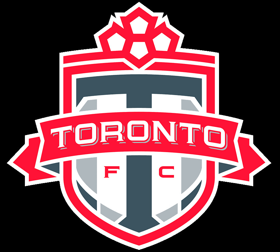 Logo Toronto FC - chiếc lá phong biểu tượng Canada và ngôi sao của giải MLS.