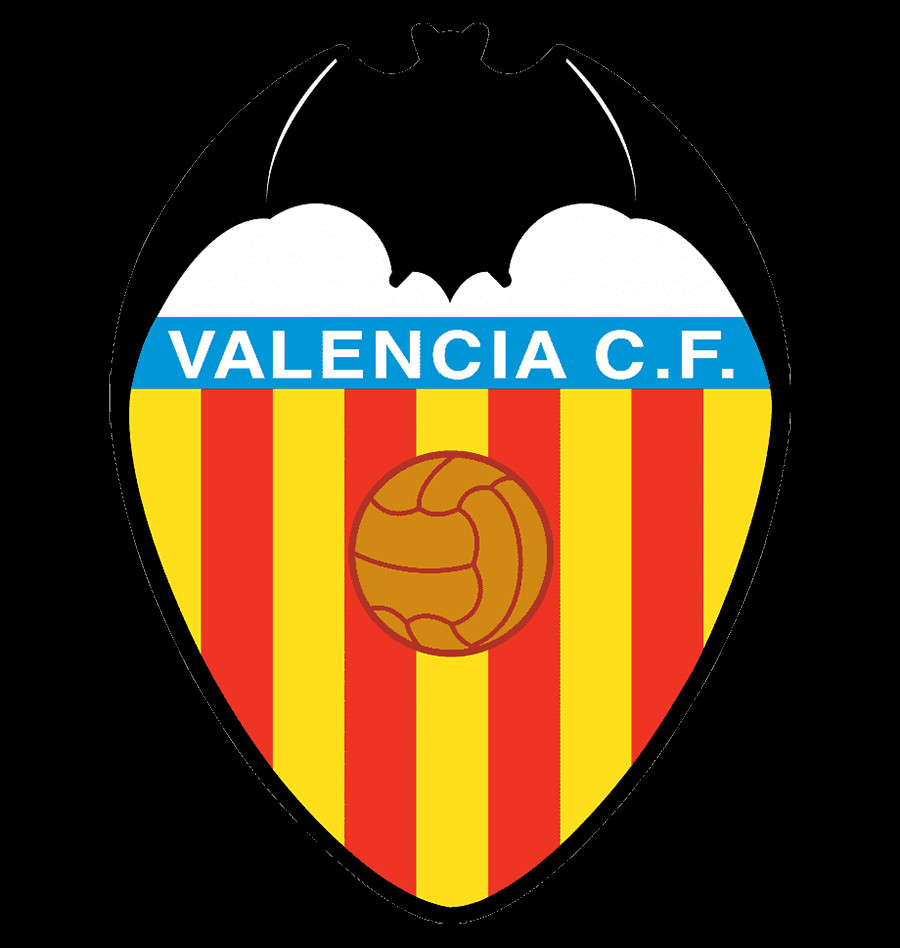 Logo Valencia CF - hình ảnh con dơi biểu tượng của thành phố Valencia, mạnh mẽ và uy quyền.