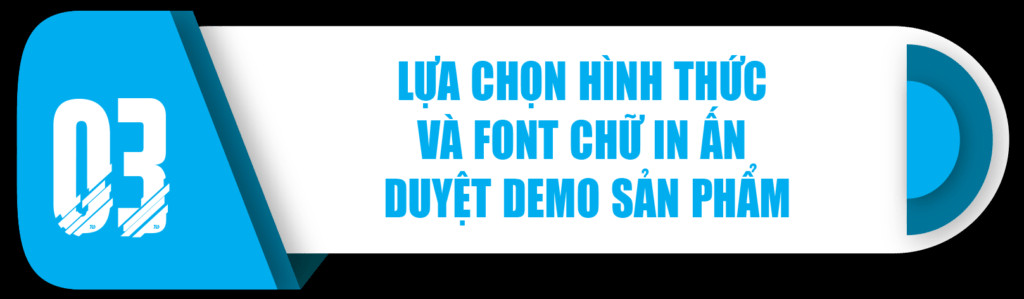 Lựa chọn hình thức và font chữ in ấn