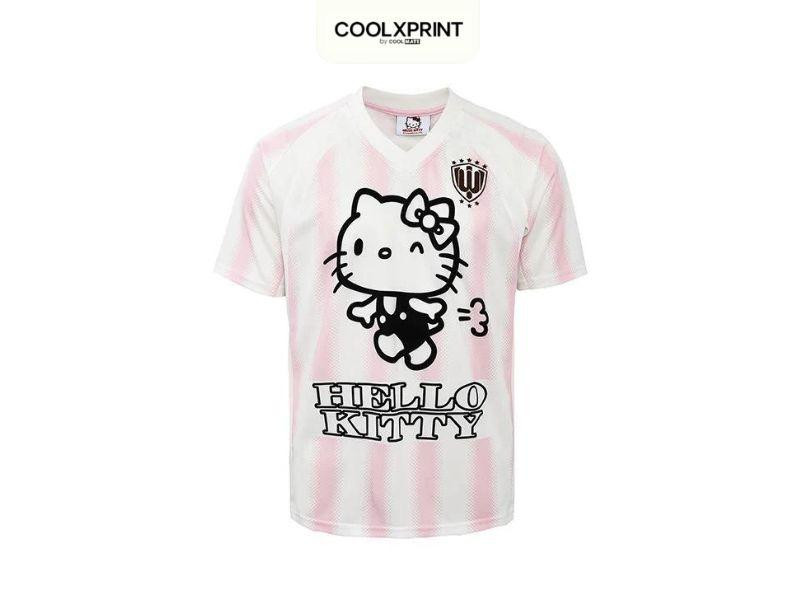 Mẫu áo đá bóng Hello Kitty cho nữ giới