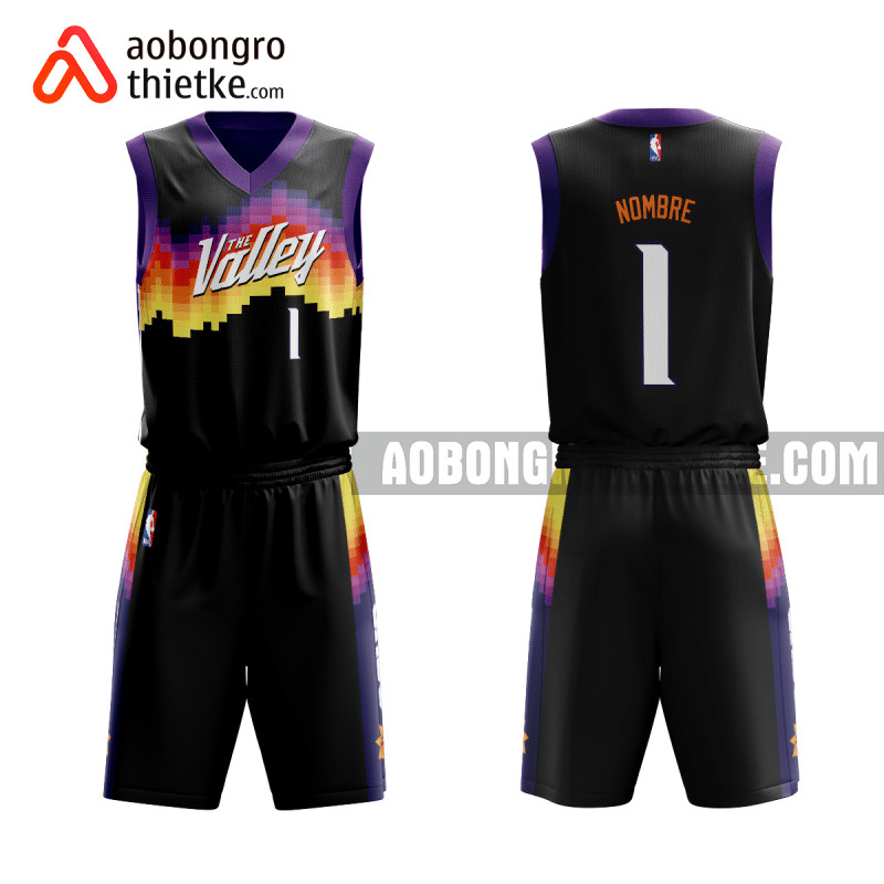 Mẫu áo đấu đội bóng rổ Phoenix Suns NBA thiết kế độc quyền