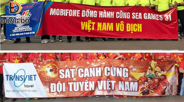 Mẫu bandroll cổ động tinh thần cho đội tuyển Việt Nam