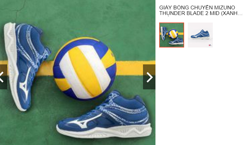 Mizuno Thunder Blade 2 Mid, giày thể thao bóng chuyền nam đa năng