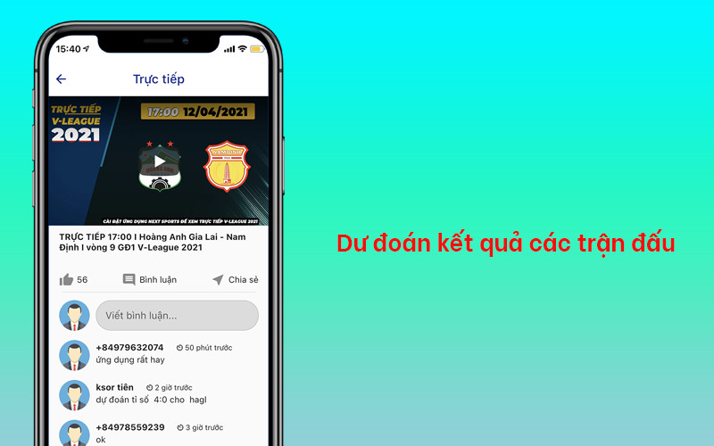 Next Sports: Dự đoán kết quả các trận đấu