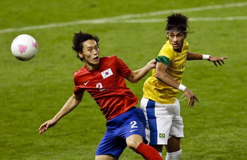Neymar thi đấu ấn tượng tại giải bóng đá nam Olympic 2012