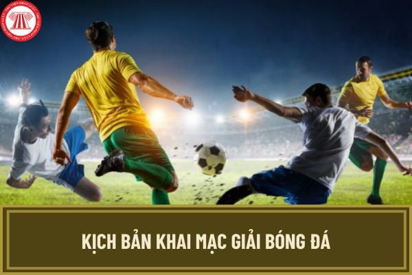 Người dẫn chương trình chuẩn bị cho lời dẫn chương trình giao lưu bóng đá chuyên nghiệp