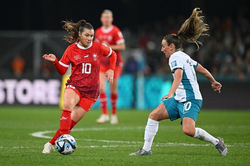 Người hâm mộ cổ vũ đội tuyển bóng đá quốc gia New Zealand trên khán đài
