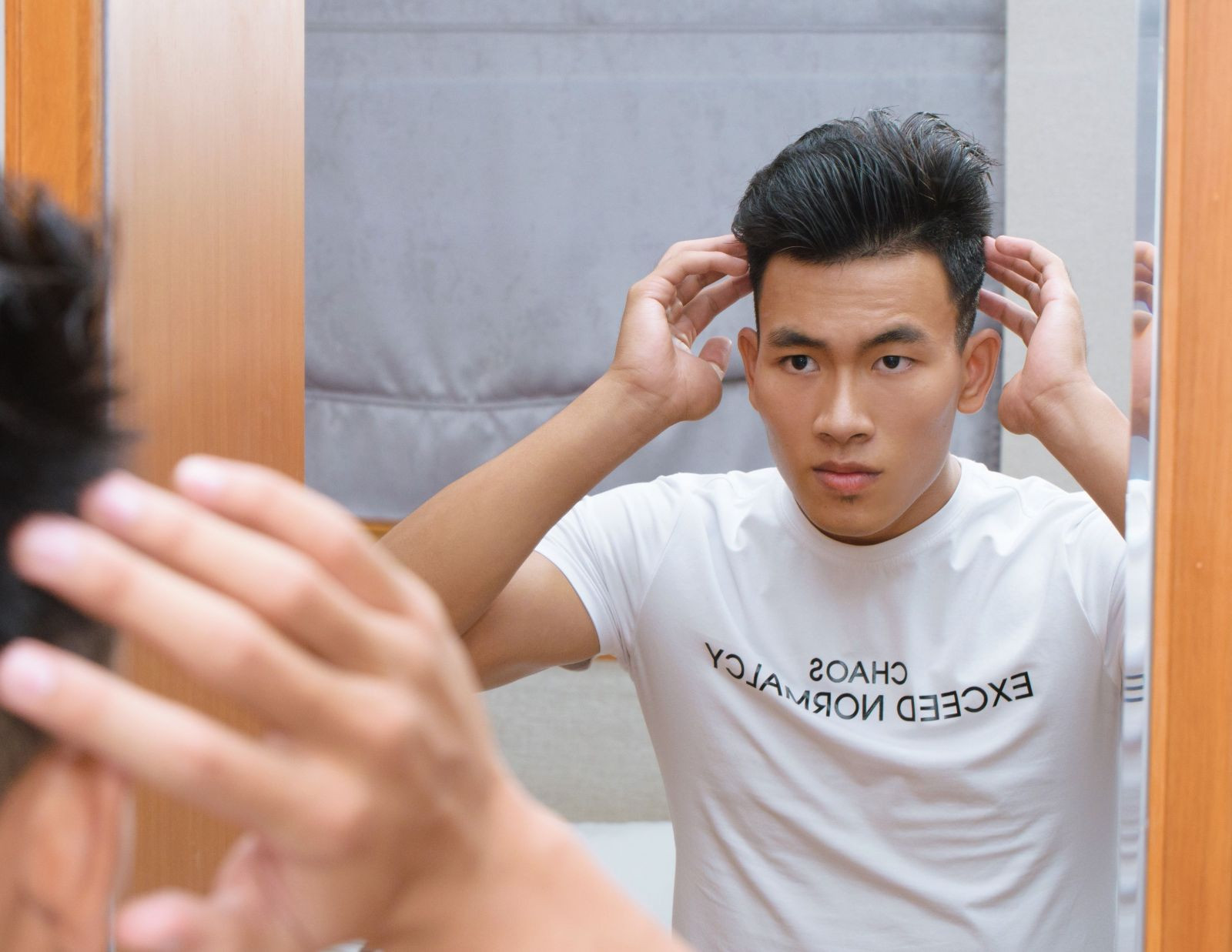 Nguyễn Quốc Đoàn bóng chuyền thể hiện sự lễ phép và tinh thần đồng đội