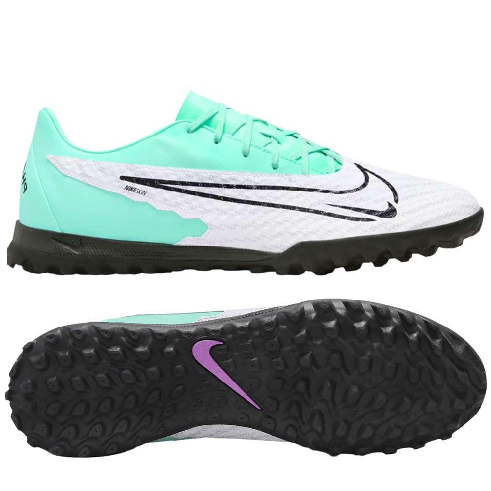 Nike Phantom GX Academy TF xanh lơ trắng, kiểm soát bóng vượt trội cho sân cỏ nhân tạo