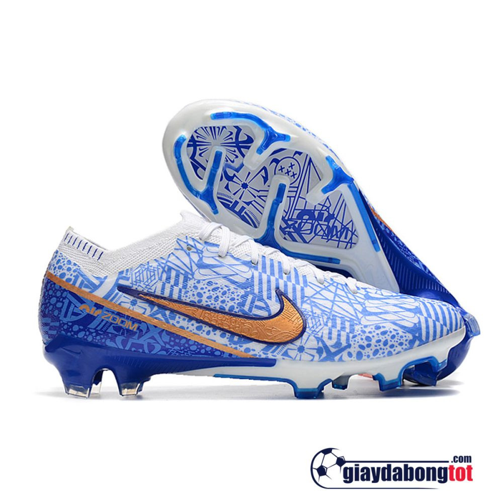 Nike Zoom Mercurial Vapor 15 Elite FG Trắng xanh CR7