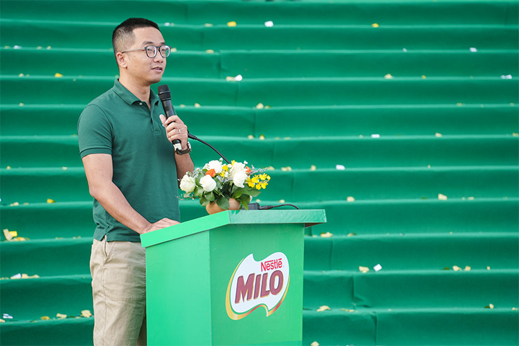 Ông Huỳnh Trọng Khải, Chủ tịch Liên đoàn Bóng rổ TP.HCM, chia sẻ tầm quan trọng của giải bóng rổ Milo
