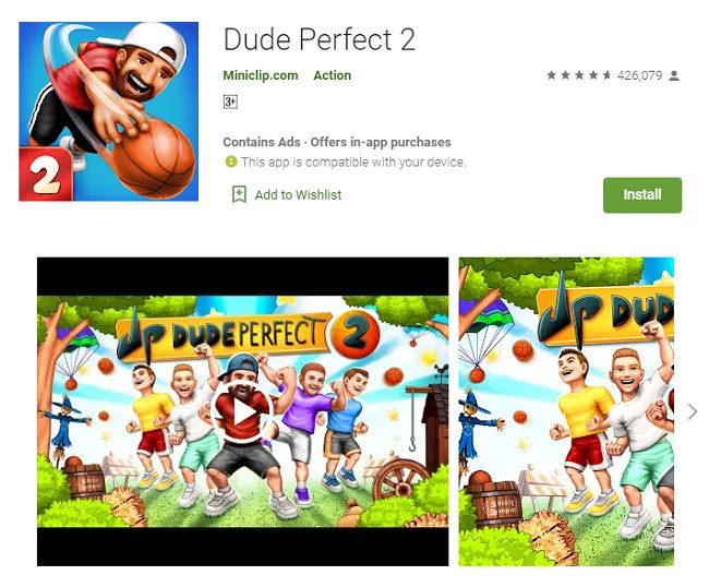 Pha ném bóng đầy thử thách qua nhiều chướng ngại vật trong Dude Perfect 2