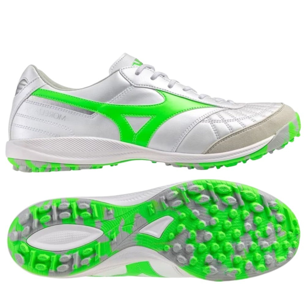Phiên bản giày đá bóng Mizuno Morelia Sala Japan TF Frontier chính hãng trắng xanh lá
