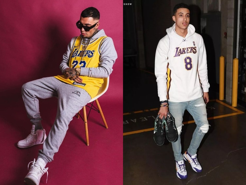 Phối áo bóng rổ với áo hoodie