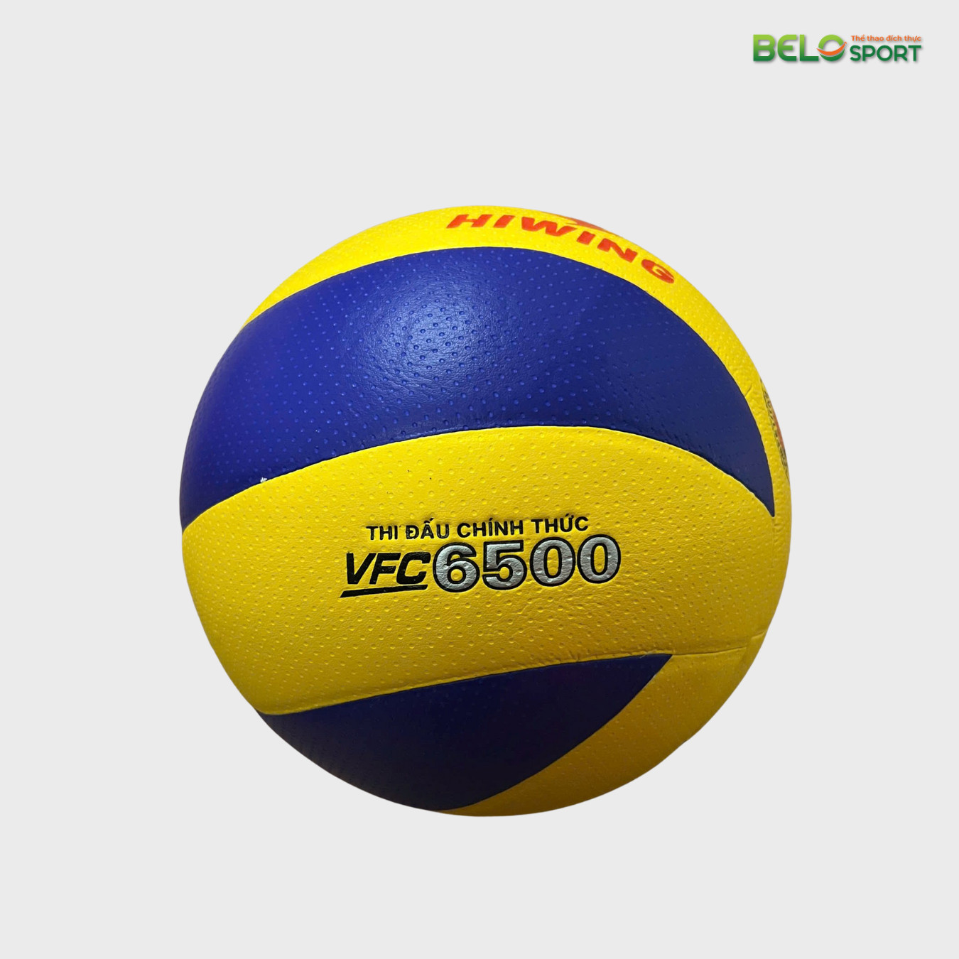 Quả bóng chuyền da Hiwing VFC 6500 với thiết kế chuyên nghiệp, lý tưởng để tập luyện bóng chuyền tại nhà