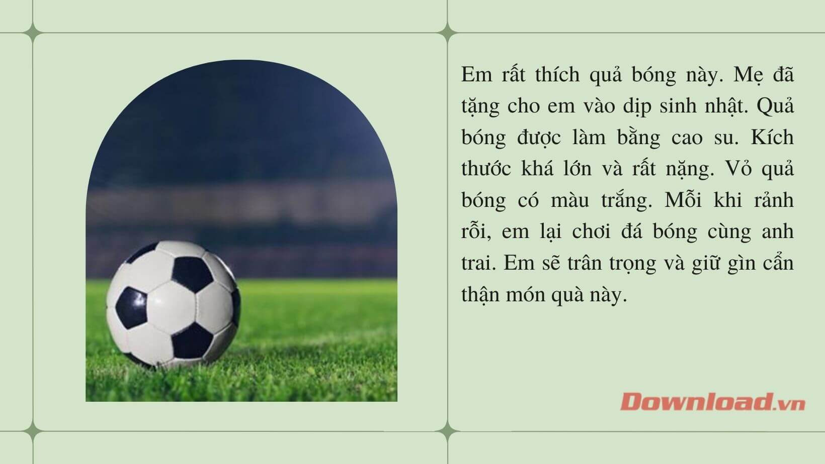 Quả bóng đá đang được chuẩn bị cho trận đấu, một chủ đề quen thuộc trong bài văn tả quả bóng đá lớp 5