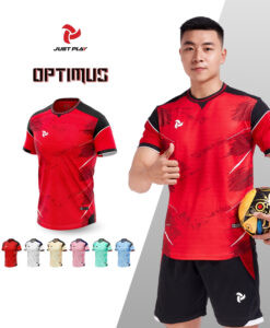 Quần áo bóng đá nữ Just Play Optimus màu đỏ