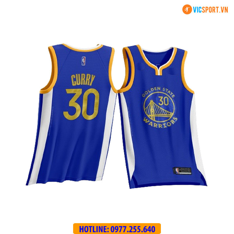 Quần áo bóng rổ Golden State Warriors màu xanh bích đẹp mê