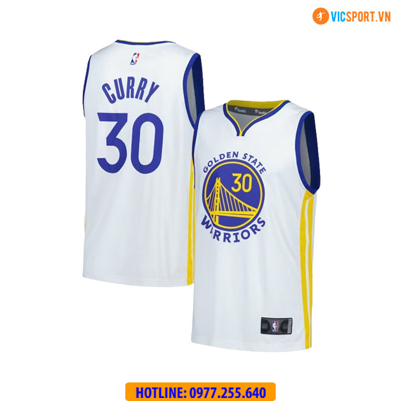 Quần áo bóng rổ Golden State Warriors trắng cực đẹp