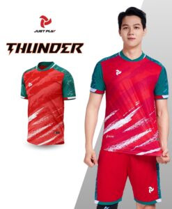 Quần áo thể thao Just Play Thunder màu đỏ cho nữ