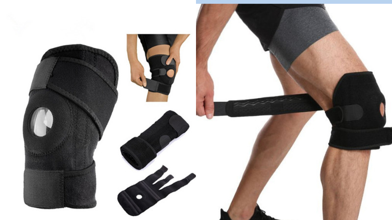 Quy trình băng đầu gối đá bóng bằng đai, đảm bảo cố định chắc chắn và thoải mái vận động